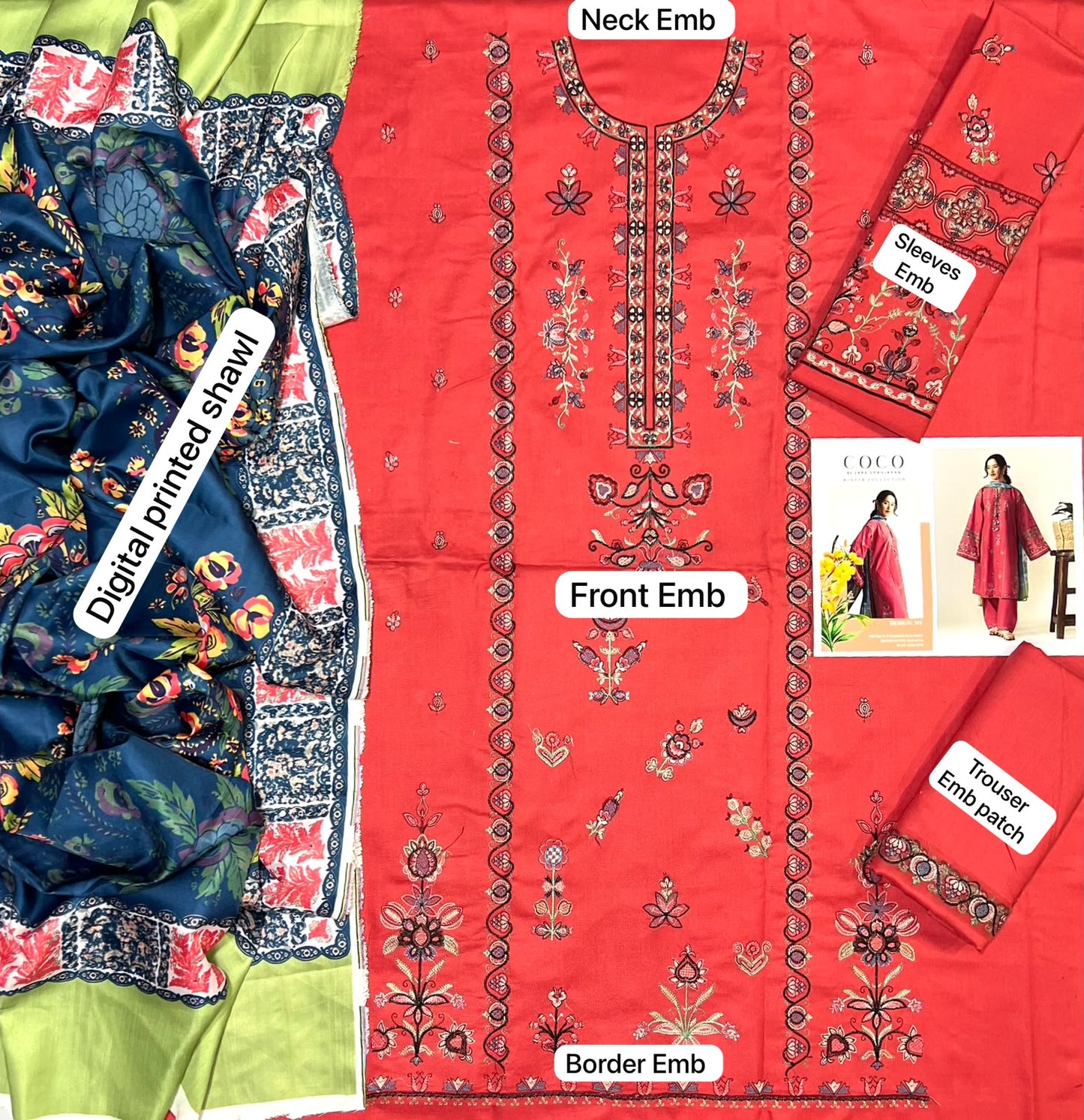 Coco by Zara Shahjahan Winter Collection 2026 – 3-Piece Unstitched Suit