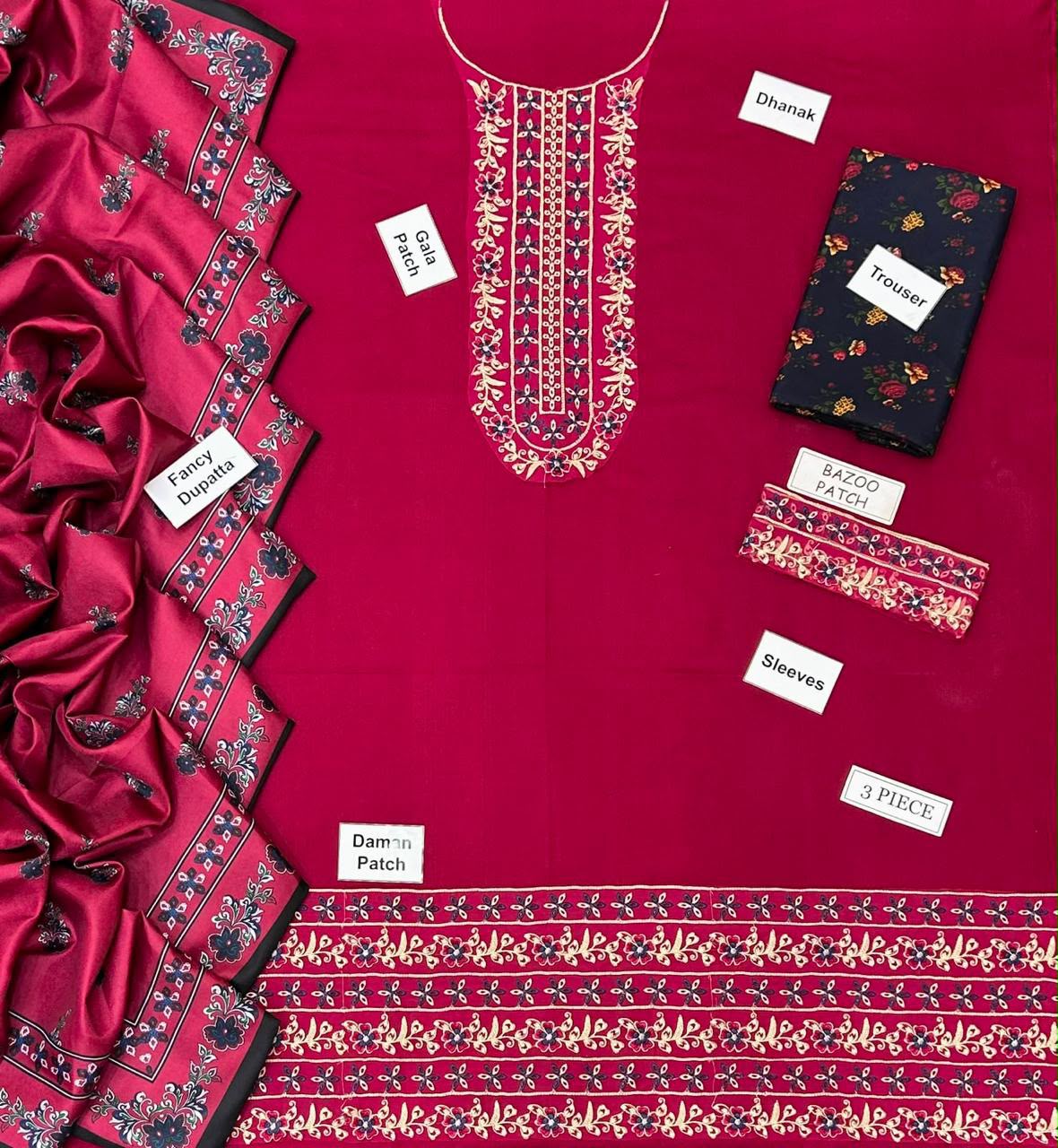 Aneela Winter Collection 2026 – 3-Piece Unstitched Suit