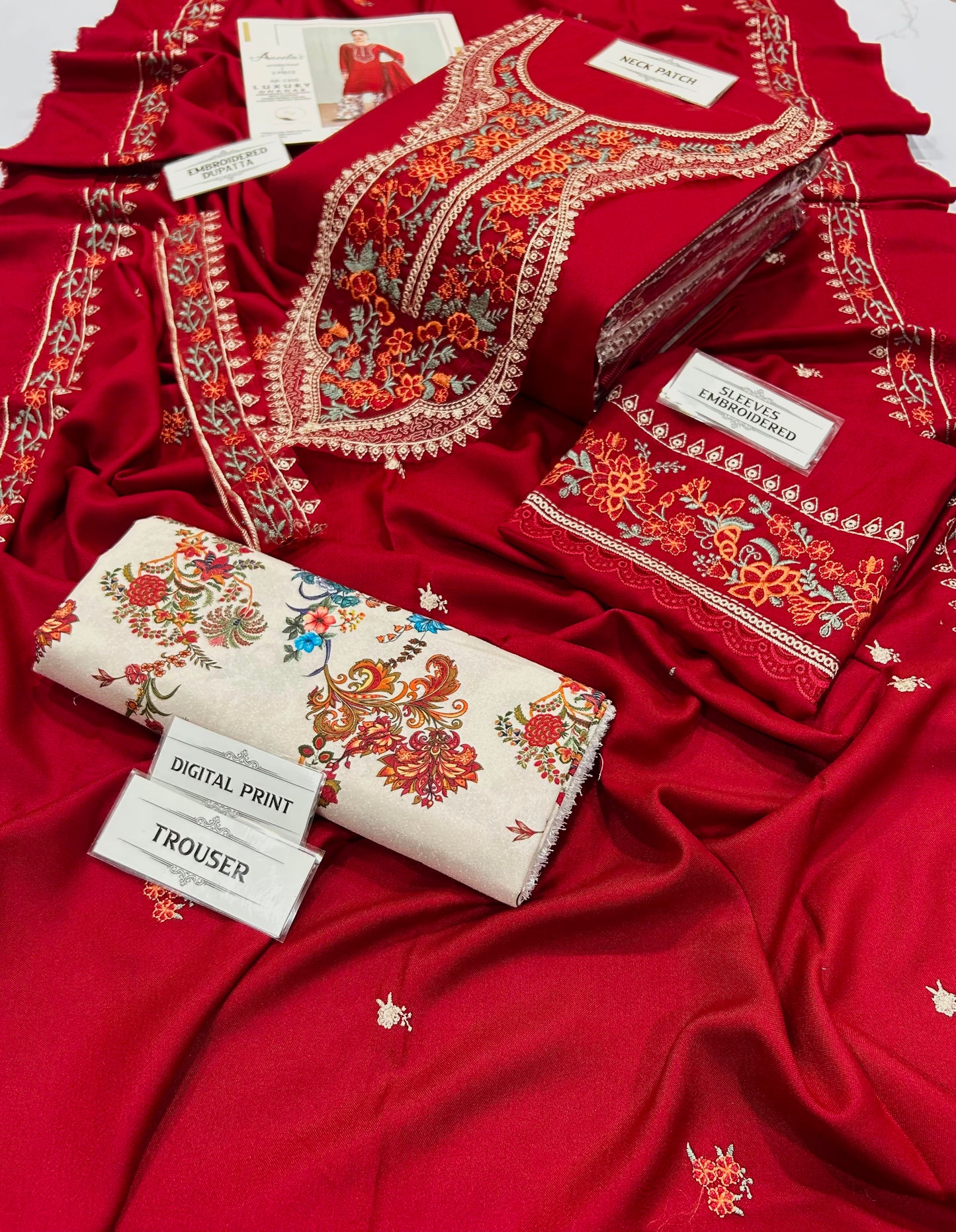 Aneelas Winter Collection 2026/27 – 3-Piece Embroidered Unstitched Suit
